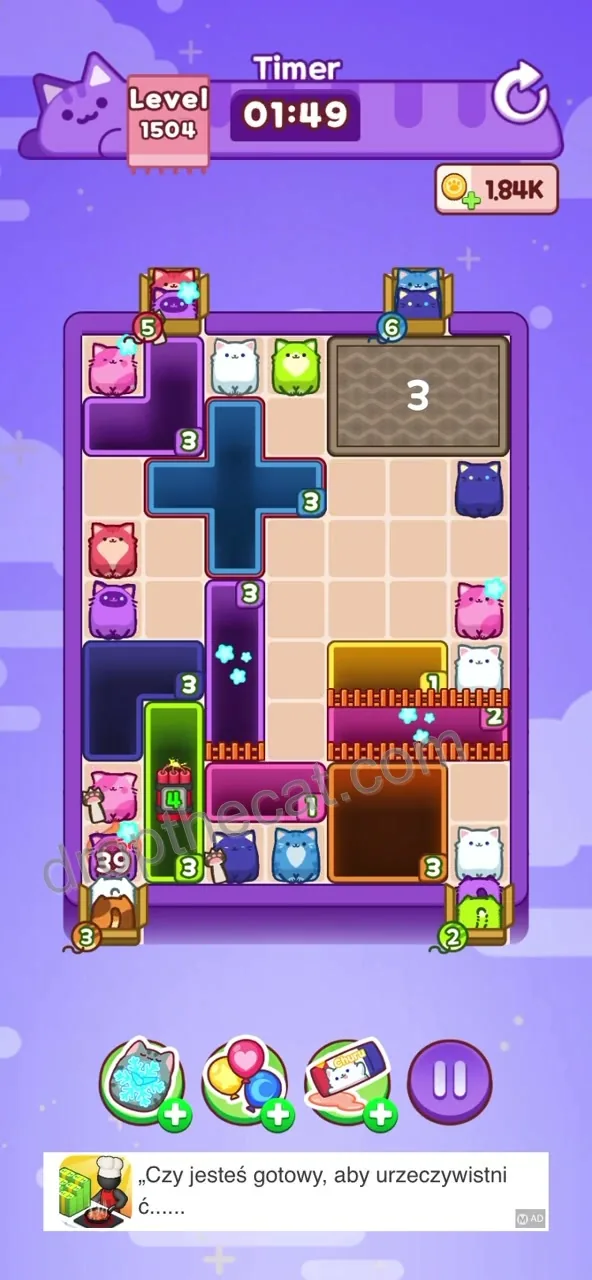 Drop The Cat Level 1504 step 1