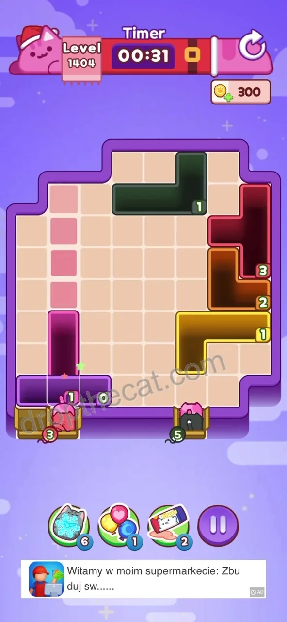 Drop The Cat Level 1404 step 3