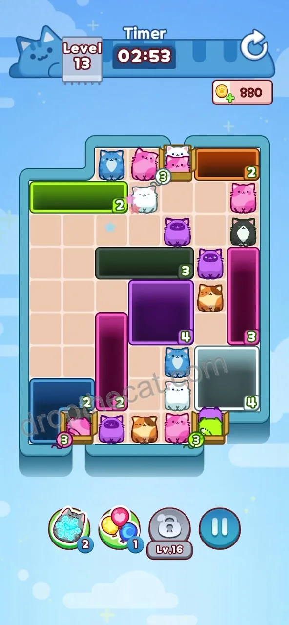 Drop The Cat Level 13 step 2