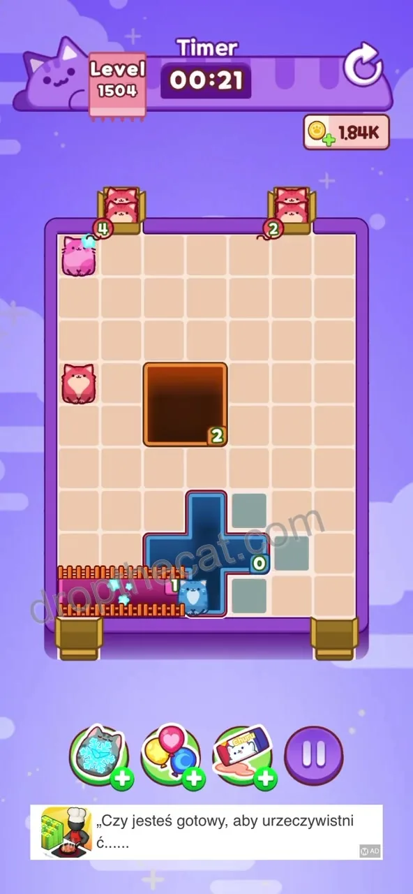 Drop The Cat Level 1504 step 3