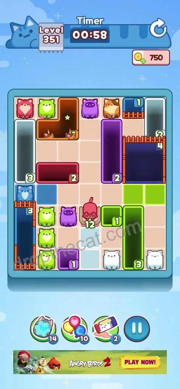 Drop The Cat Level 351 step 1