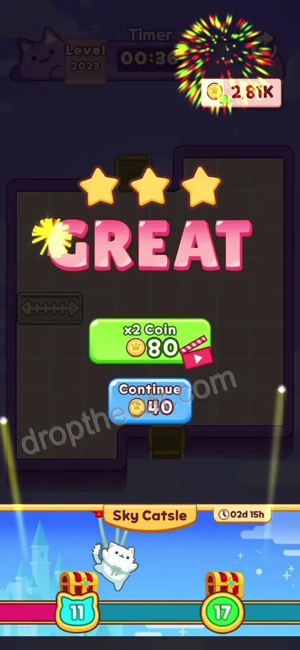 Drop The Cat Level 2023 step 4