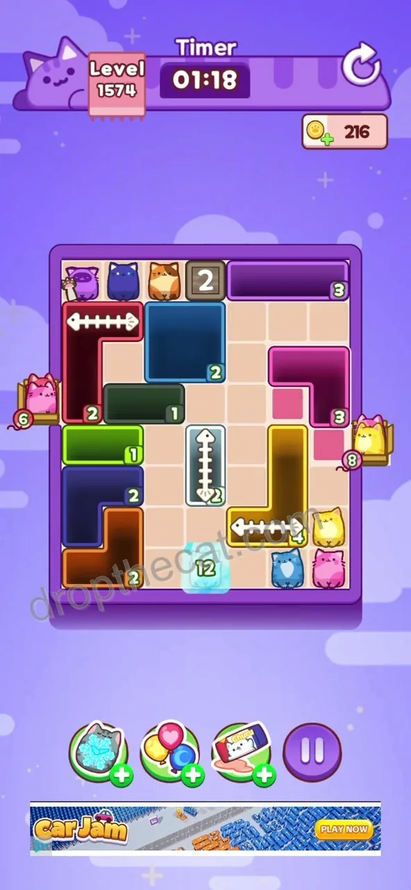 Drop The Cat Level 1574 step 1