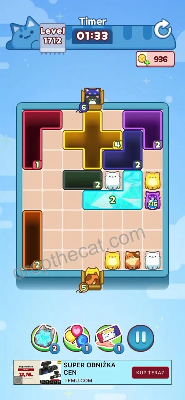 Drop The Cat Level 1712 step 2