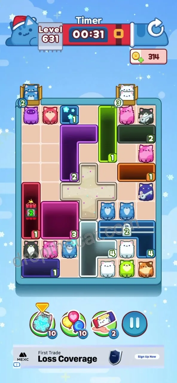 Drop The Cat Level 631 step 3
