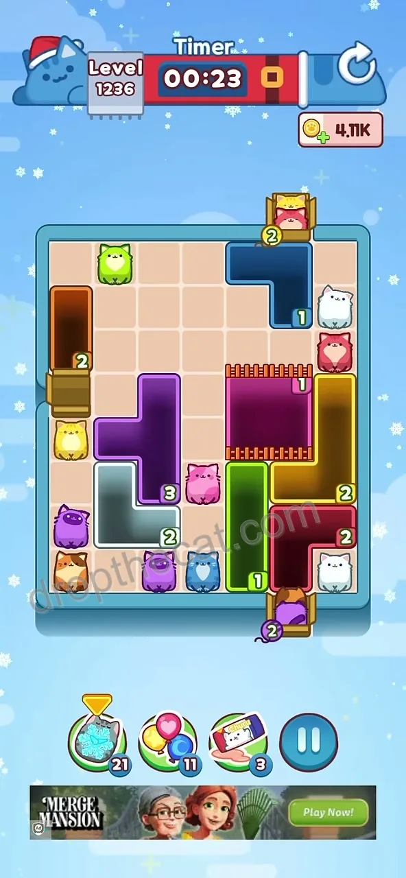 Drop The Cat Level 1236 step 3