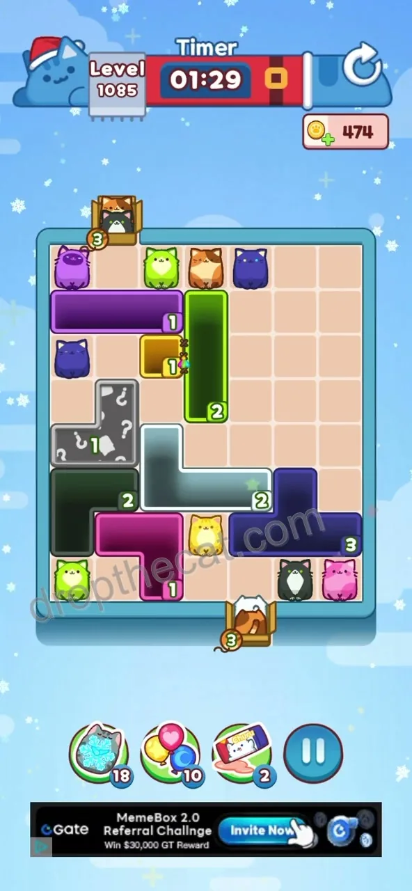Drop The Cat Level 1085 step 3