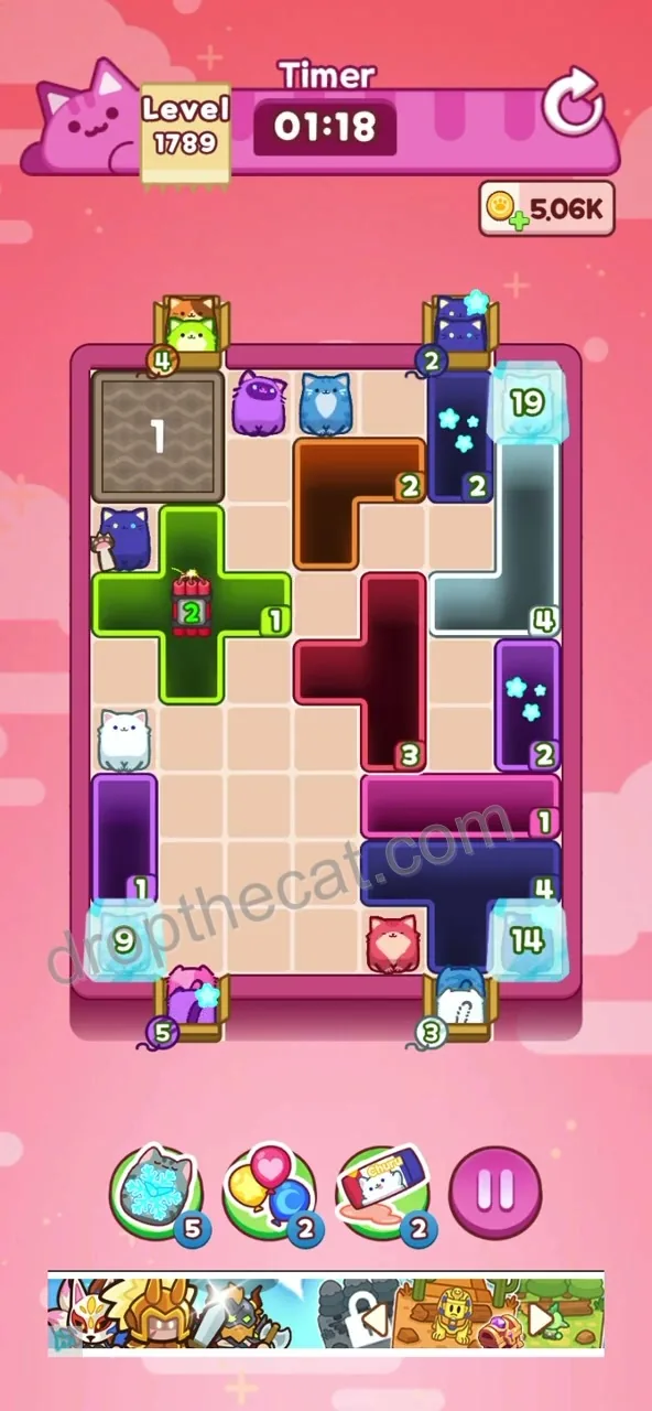 Drop The Cat Level 1789 step 2