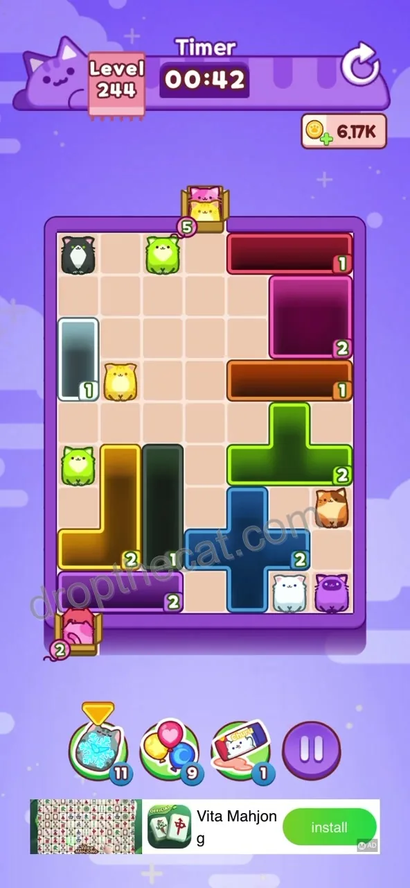 Drop The Cat Level 244 step 3