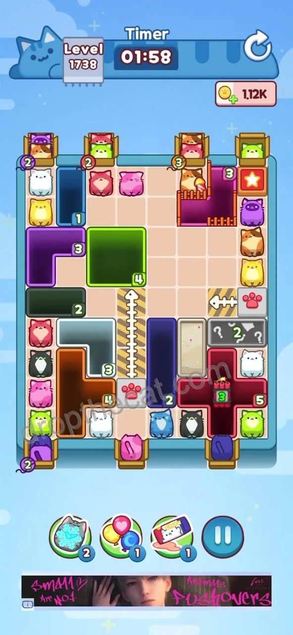 Drop The Cat Level 1738 step 3