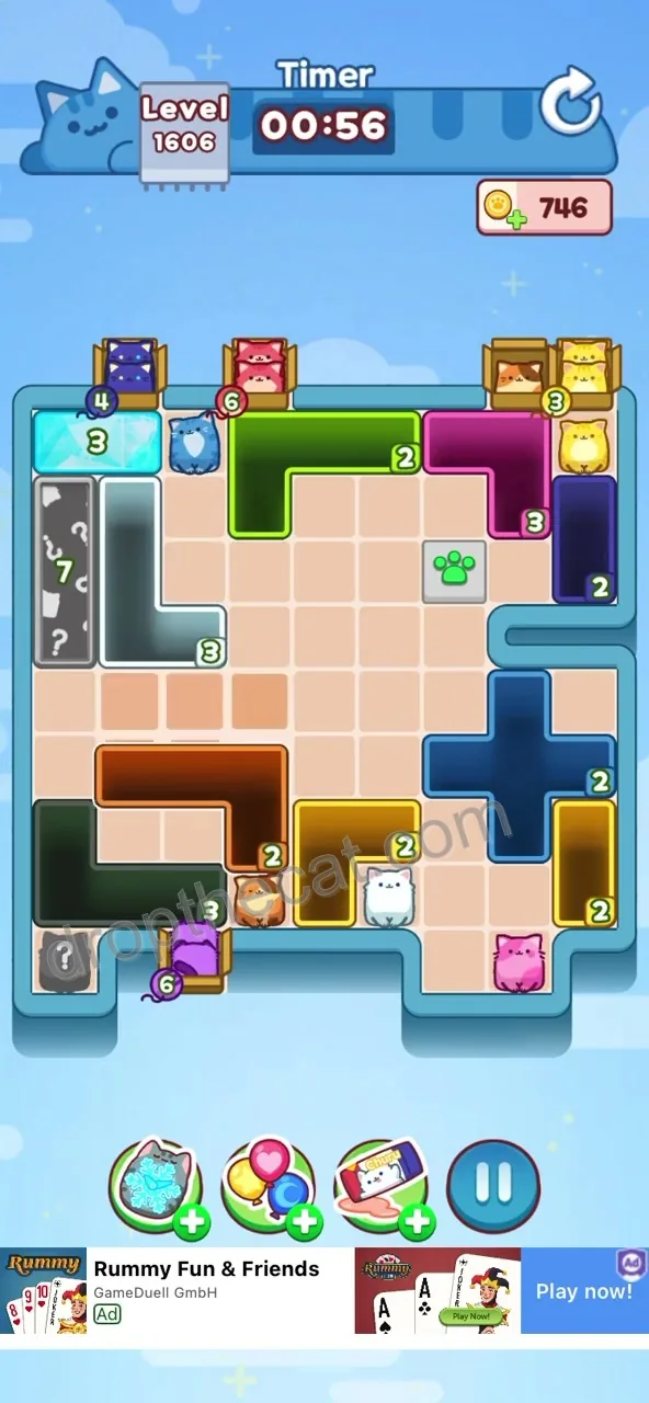 Drop The Cat Level 1606 step 2