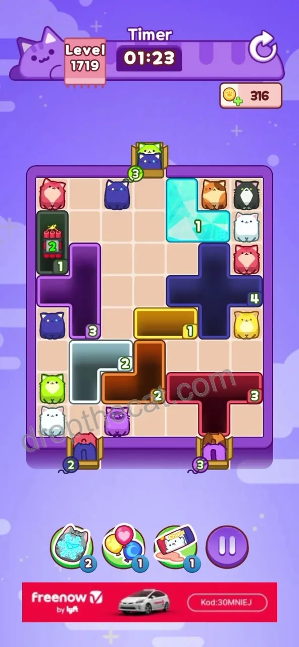 Drop The Cat Level 1719 step 2