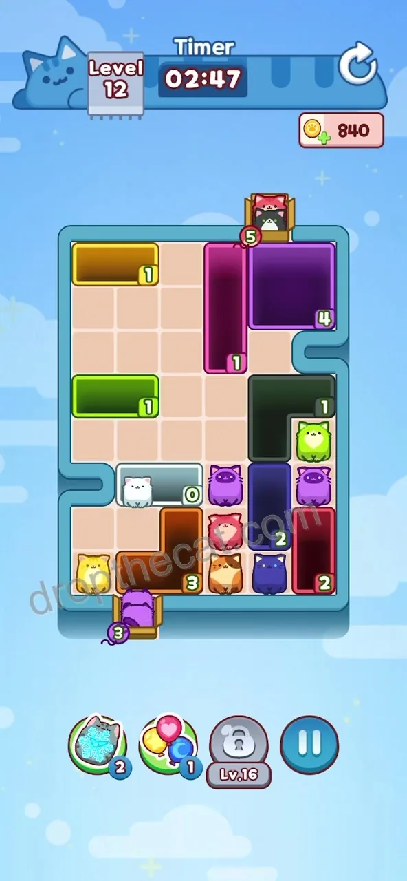 Drop The Cat Level 12 step 2