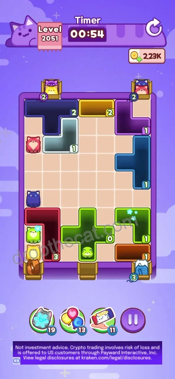 Drop The Cat Level 2051 step 3