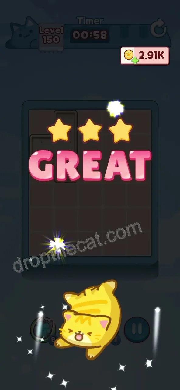 Drop The Cat Level 150 step 4