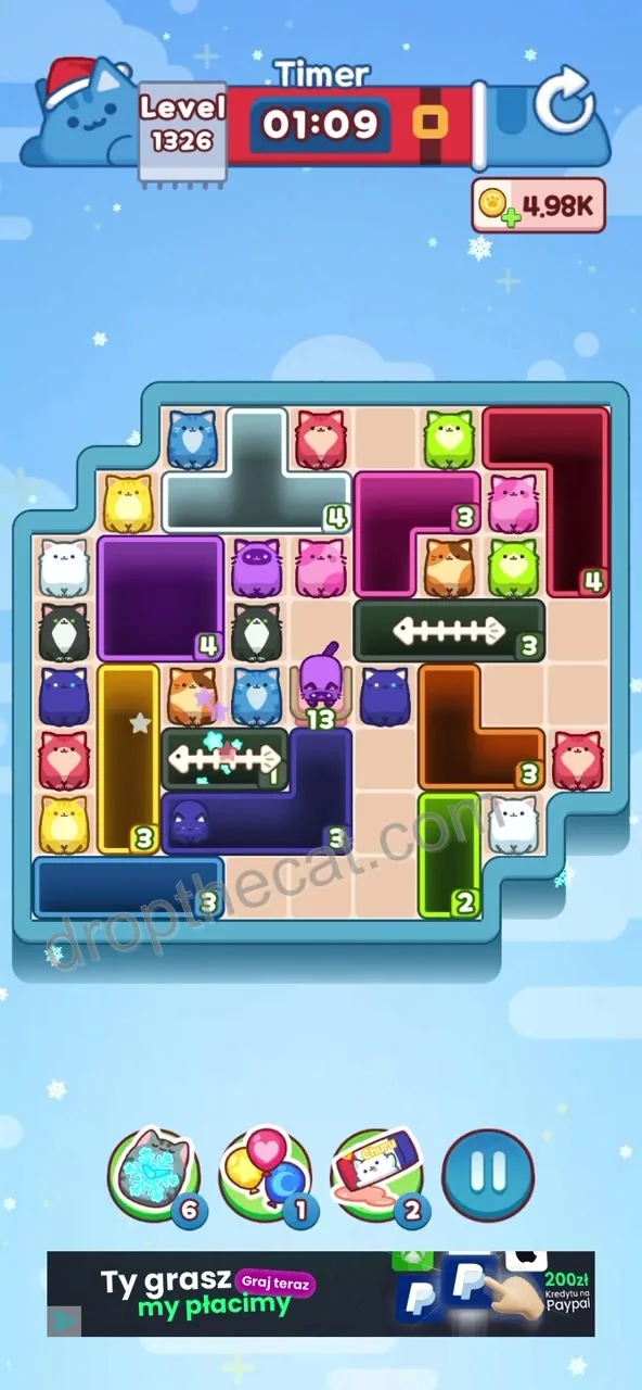Drop The Cat Level 1326