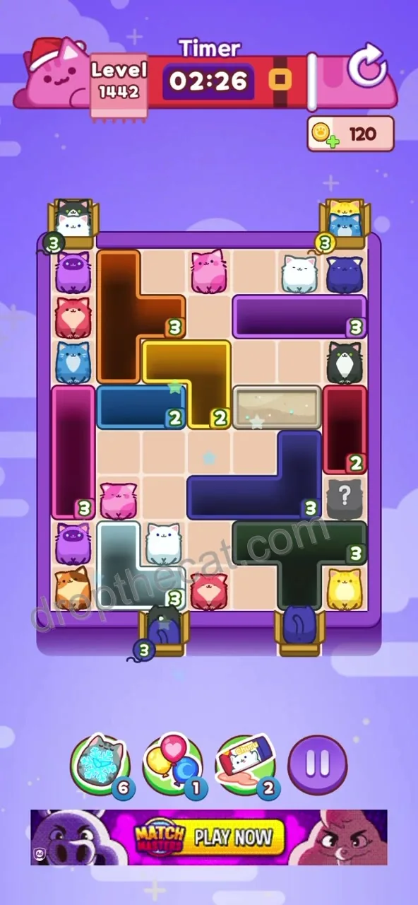 Drop The Cat Level 1442 step 2