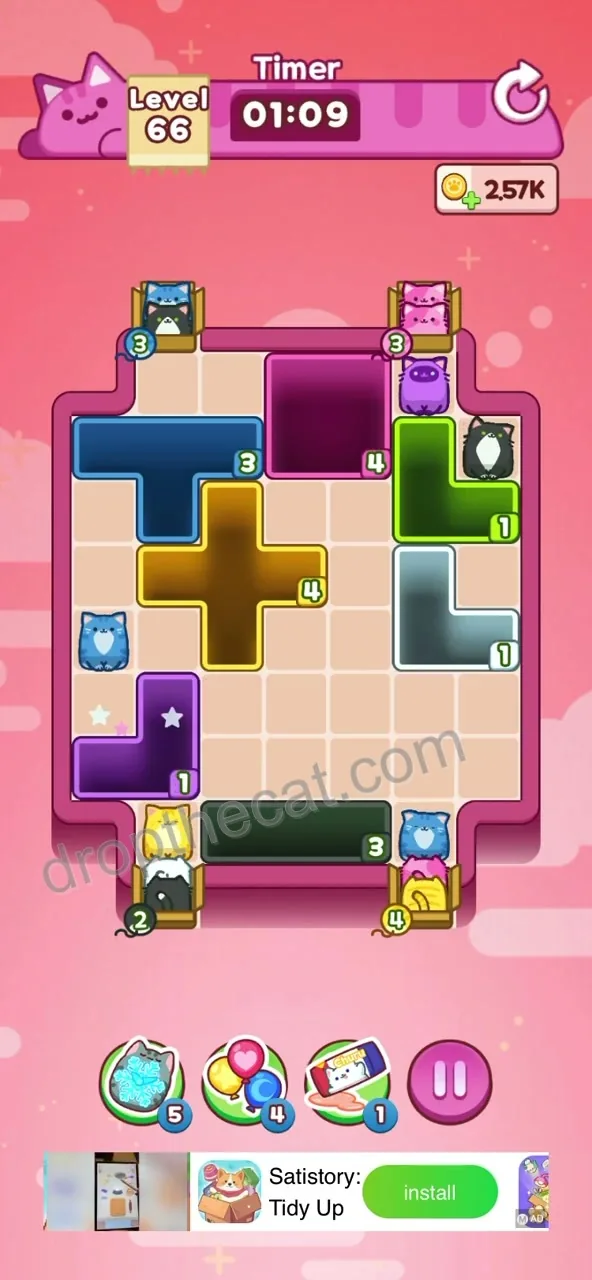 Drop The Cat Level 66 step 3