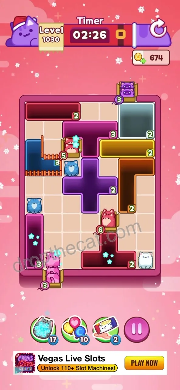 Drop The Cat Level 1030 step 2