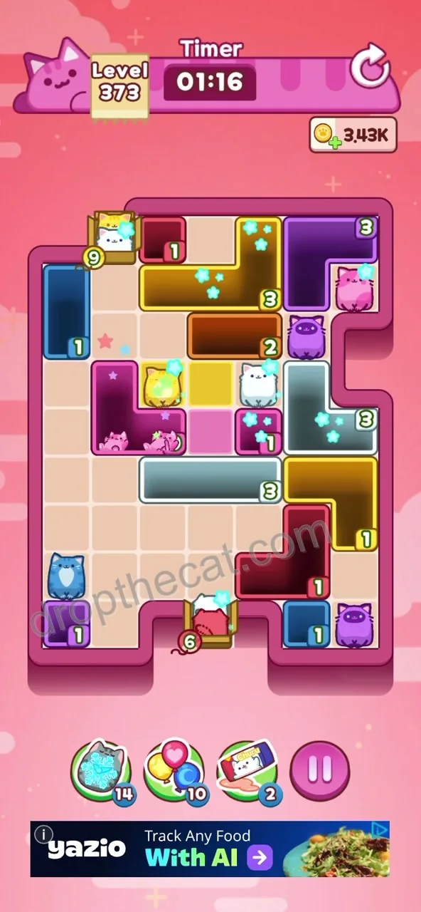 Drop The Cat Level 373 step 2