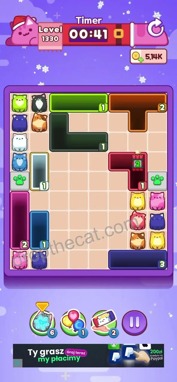 Drop The Cat Level 1330 step 2