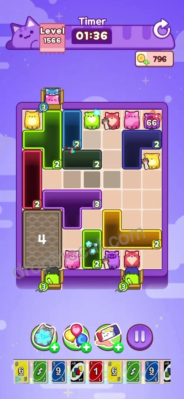 Drop The Cat Level 1566 step 1