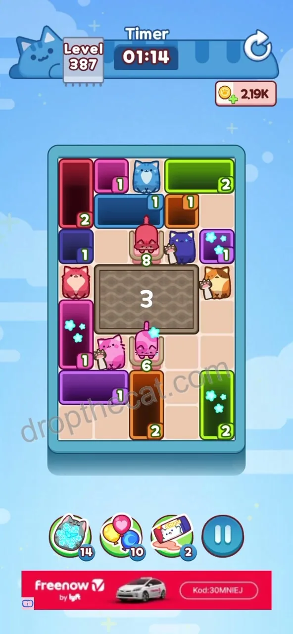 Drop The Cat Level 387 step 1
