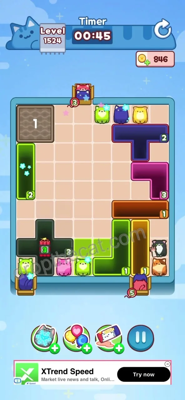 Drop The Cat Level 1524 step 3