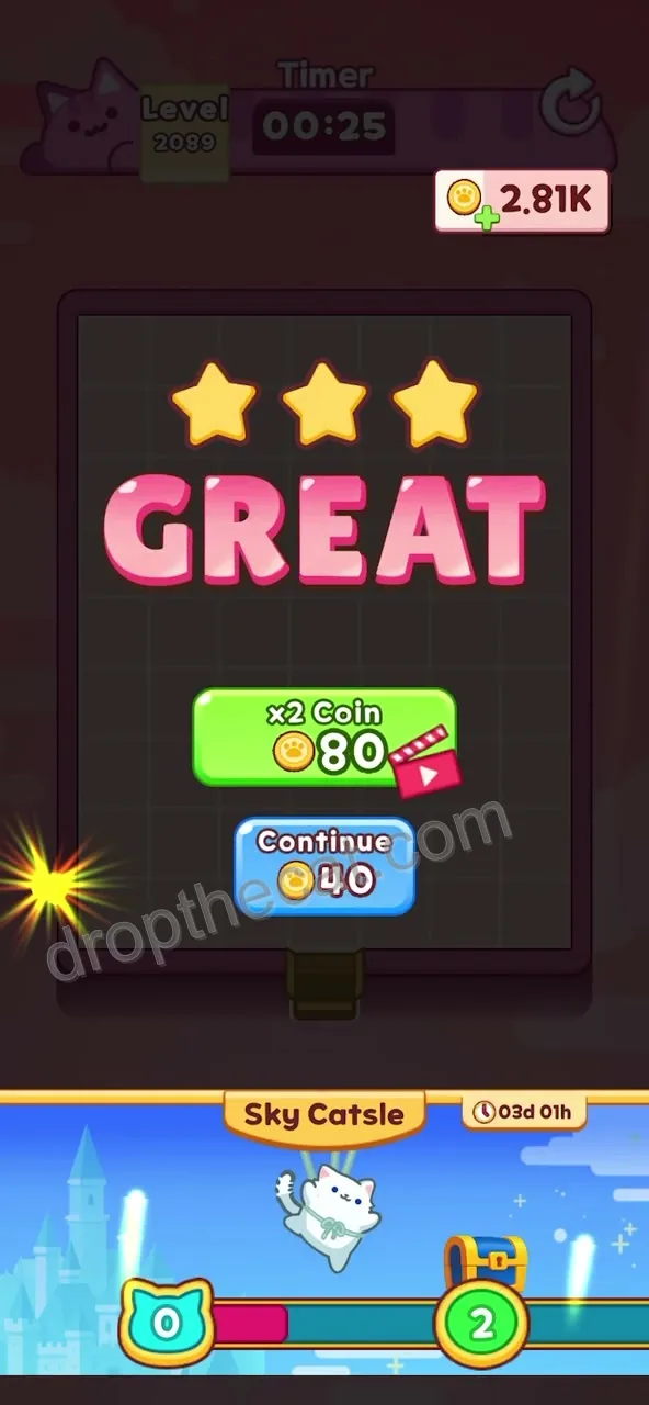 Drop The Cat Level 2089 step 4