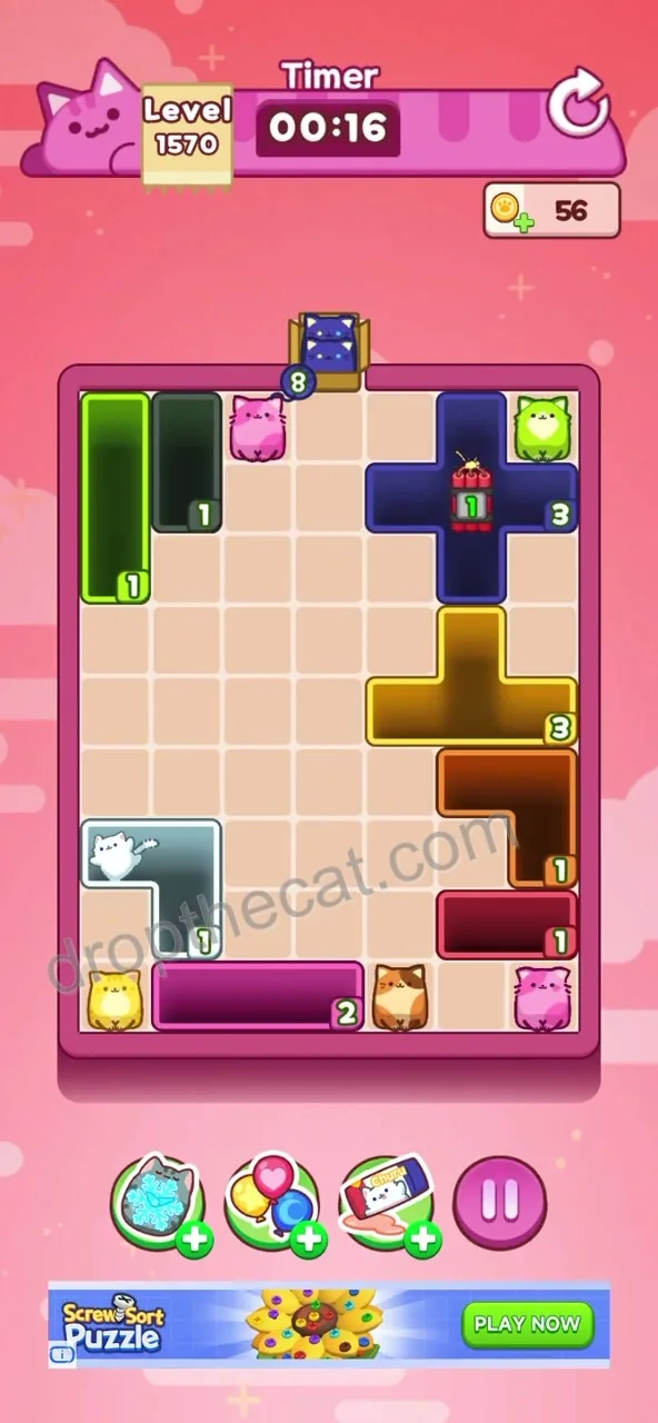 Drop The Cat Level 1570 step 3