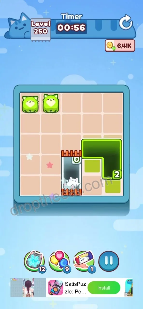 Drop The Cat Level 250 step 3
