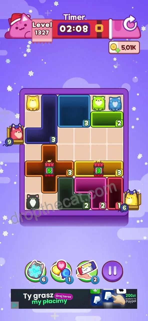 Drop The Cat Level 1327 step 2