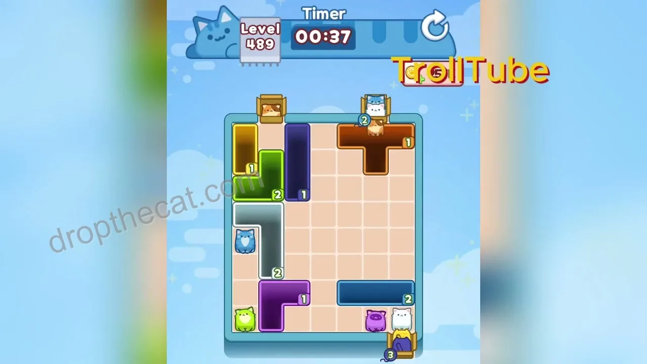 Drop The Cat Level 489 step 3