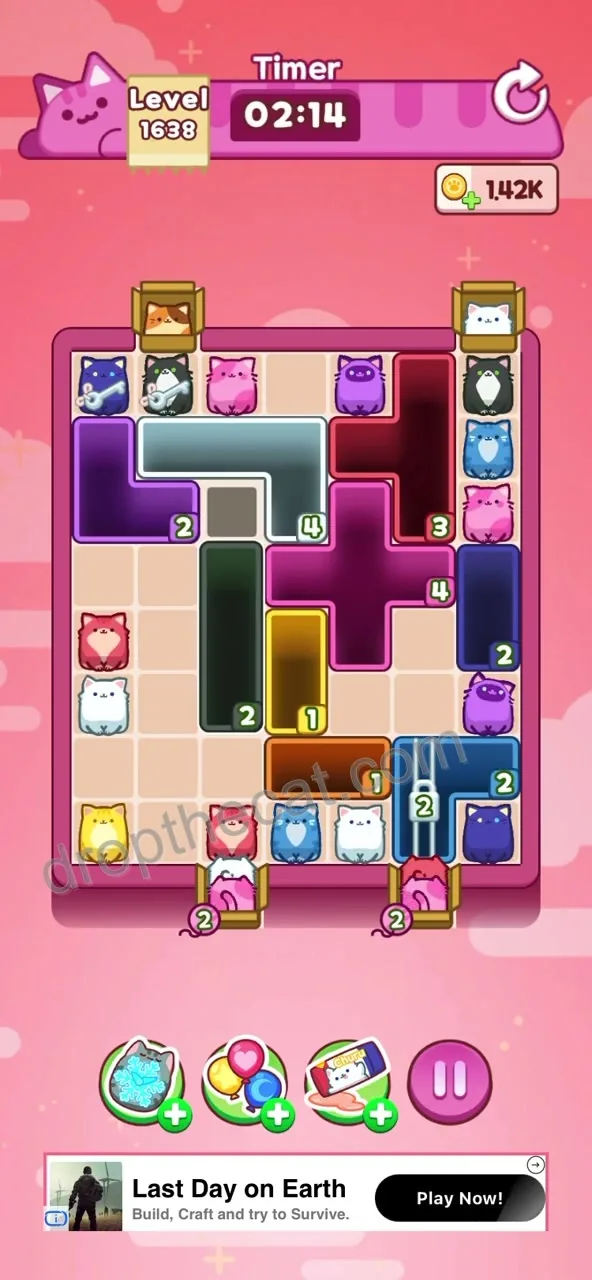 Drop The Cat Level 1638 step 4