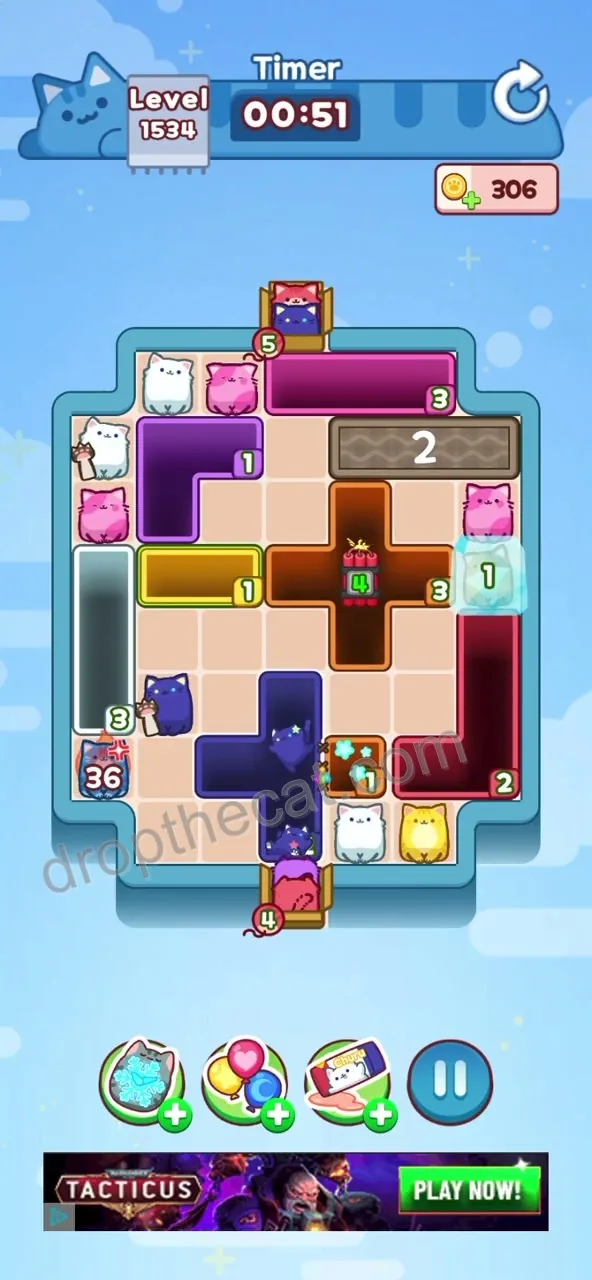 Drop The Cat Level 1534 step 2