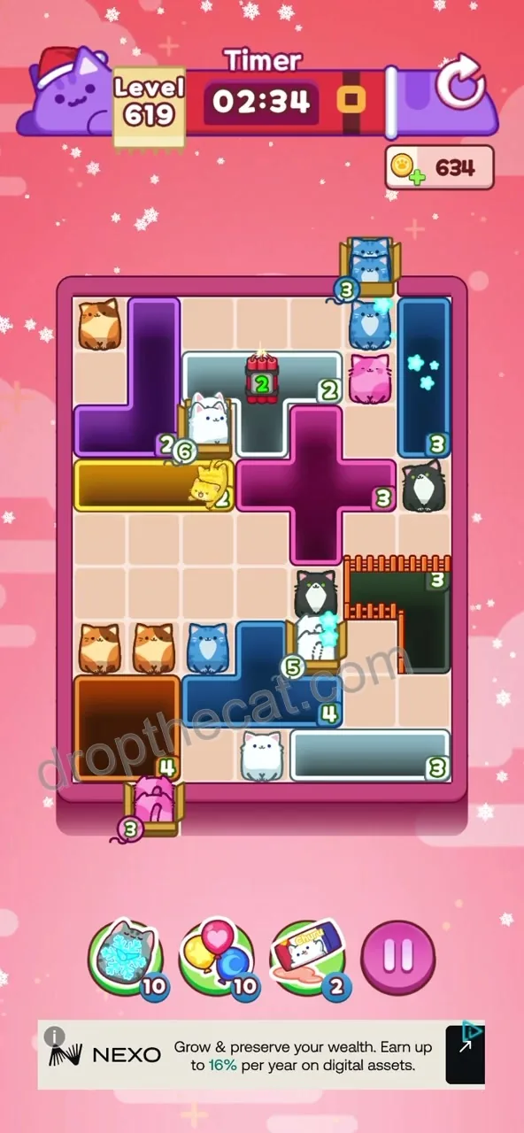 Drop The Cat Level 619 step 2