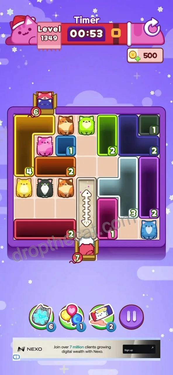 Drop The Cat Level 1349 step 2