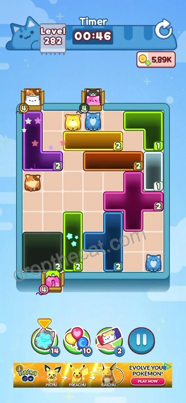 Drop The Cat Level 282 step 2