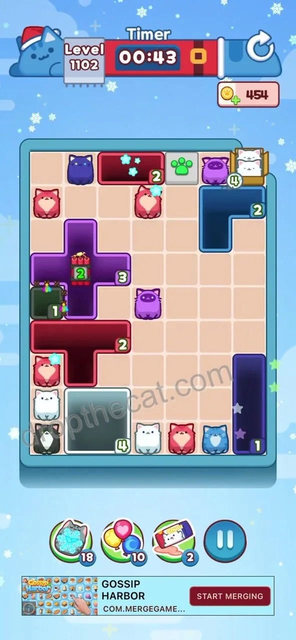 Drop The Cat Level 1102 step 1