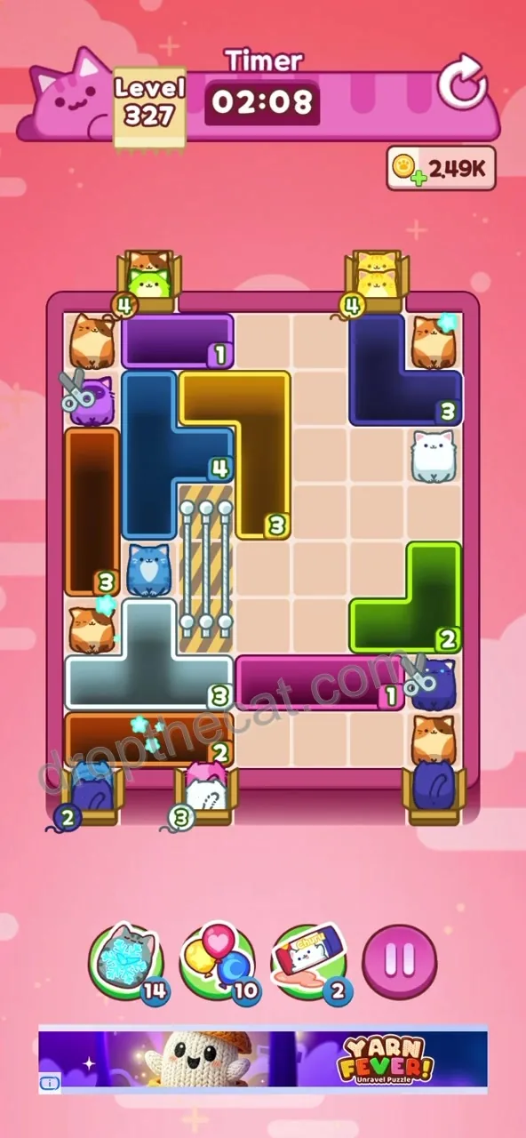Drop The Cat Level 327 step 2