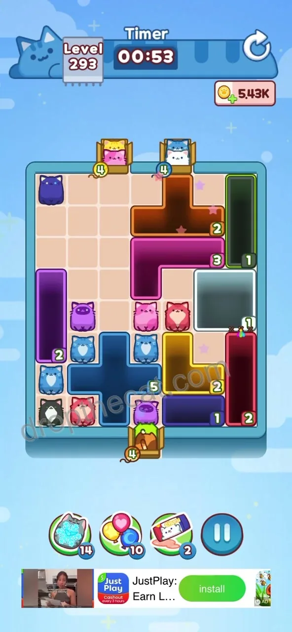 Drop The Cat Level 293 step 2