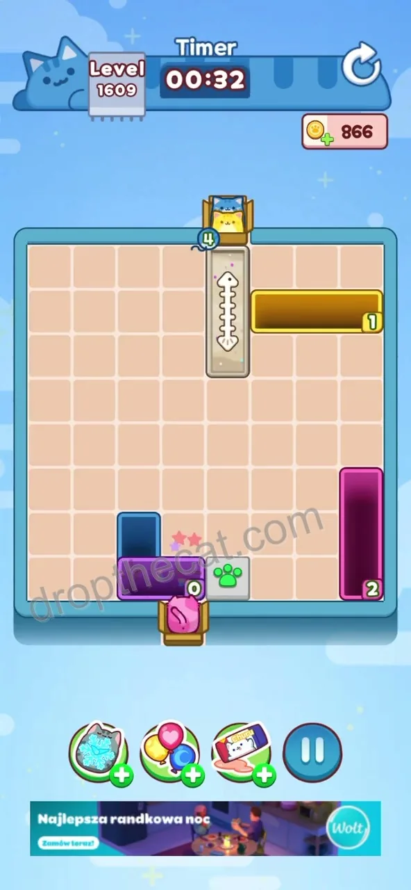 Drop The Cat Level 1609 step 3