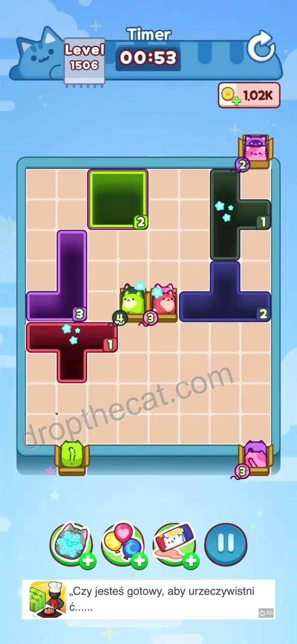 Drop The Cat Level 1506 step 3