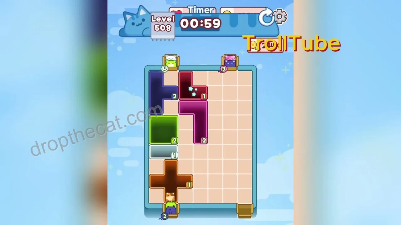 Drop The Cat Level 508 step 3