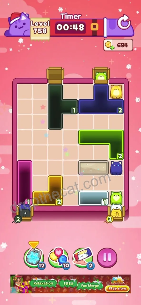 Drop The Cat Level 758 step 3