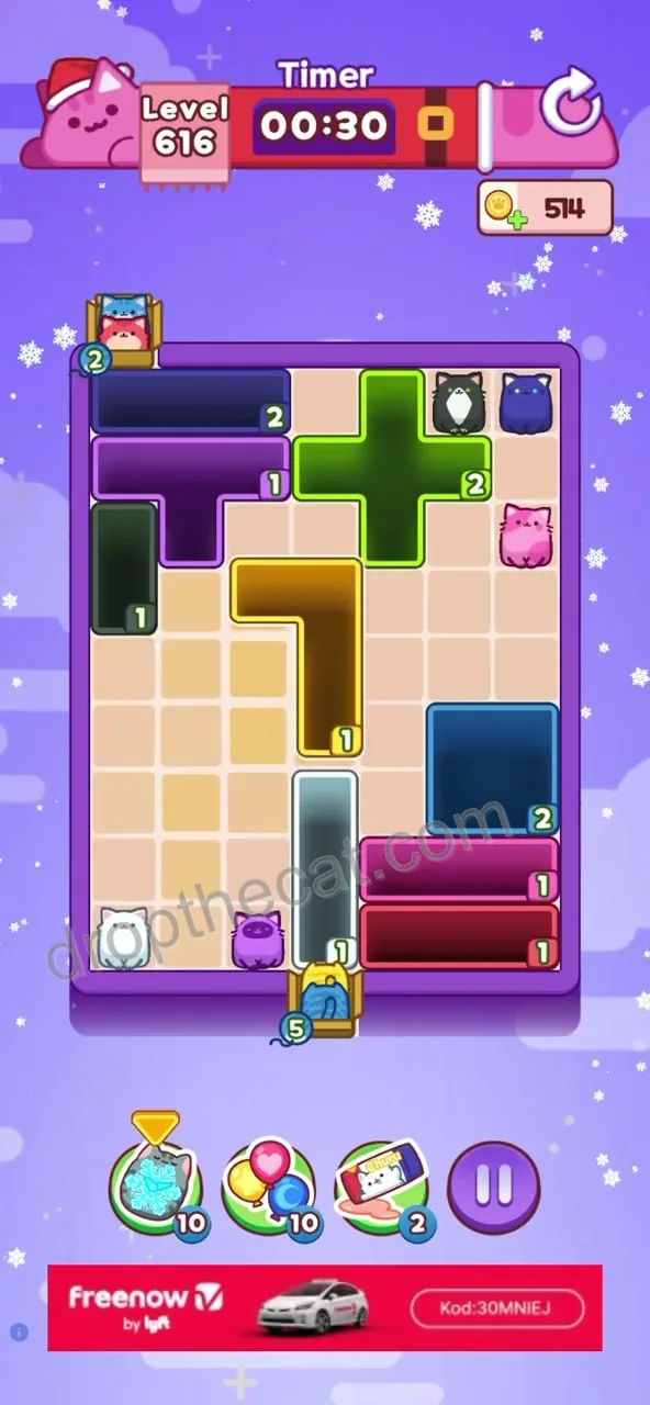 Drop The Cat Level 616 step 3