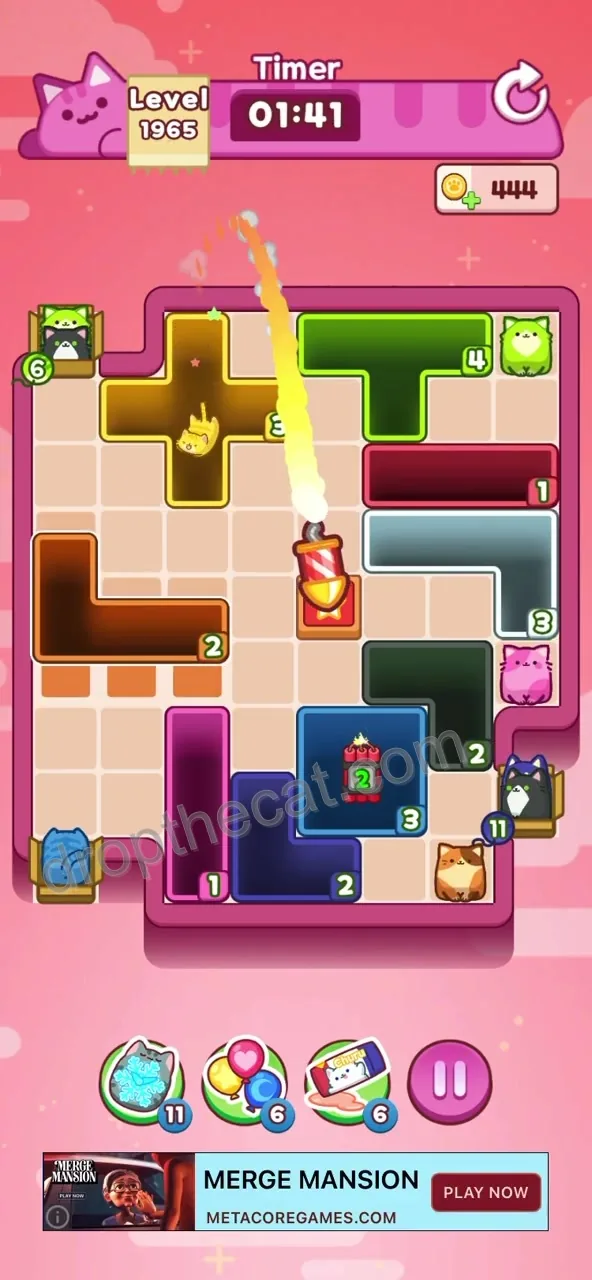 Drop The Cat Level 1965 step 2
