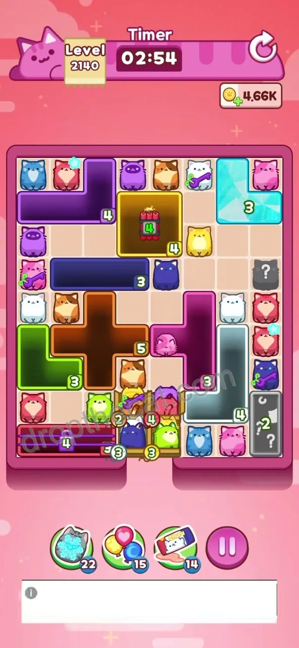 Drop The Cat Level 2140
