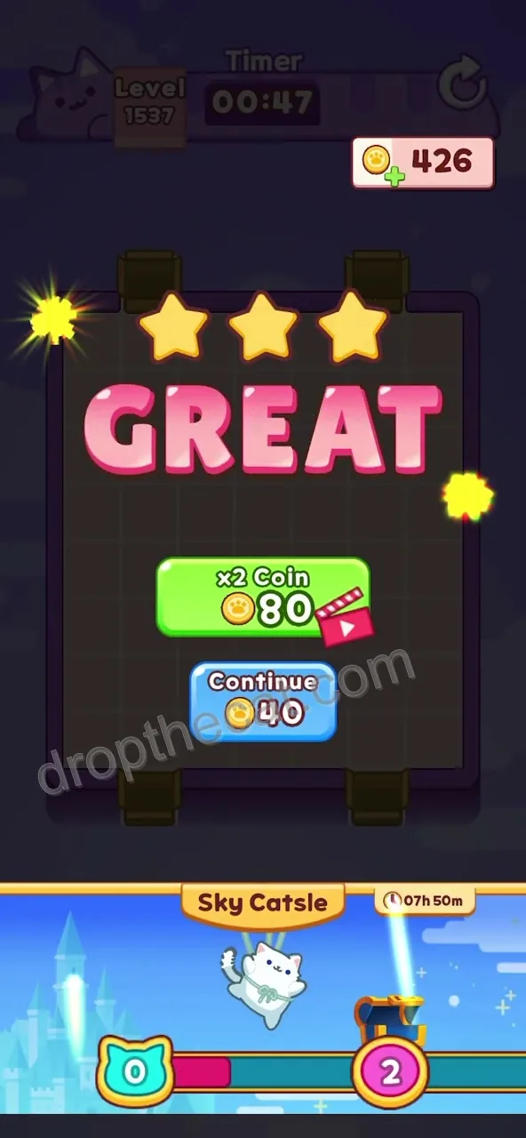 Drop The Cat Level 1537 step 4