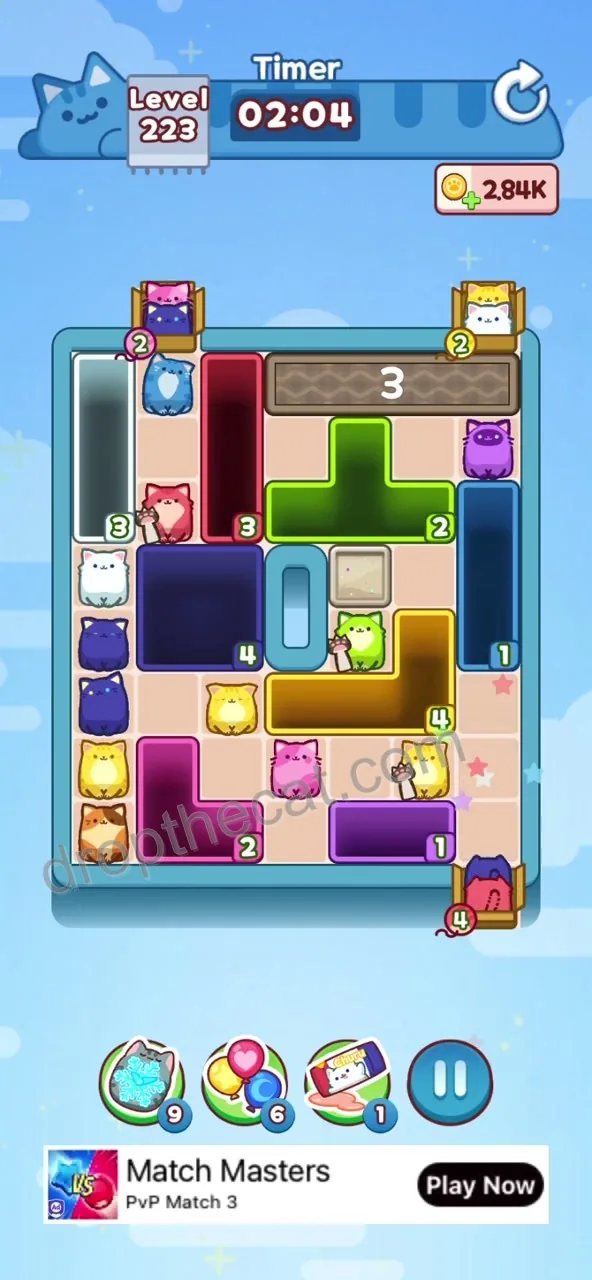 Drop The Cat Level 223 step 2